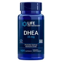 DHEA 25mg (100 cápsulas) - Life Extension - Original