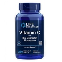 Vitamina C e Fitossomo Bio-Quercetina (250 tabletes) - Life Extension