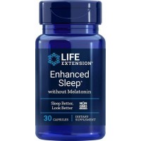 Enhanced Sleep with Melatonin 30 veg caps Life Extension Life Extension