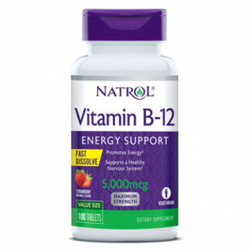 Vitamina B-12 5000mcg F/D 100 tabs Natrol