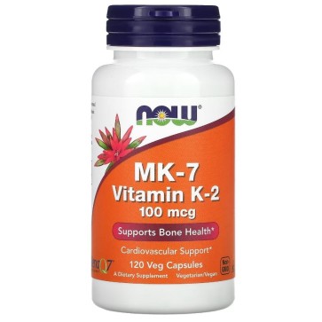 VITAMIN K-2 (MK7) 100 mcg 120 VCAPS Now Foods Now