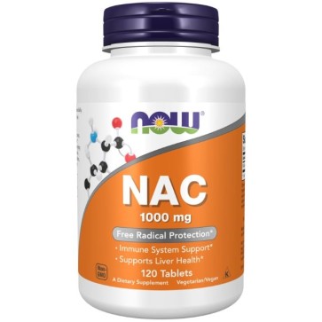 NAC 1000 mg 120 Tablets Now NOW