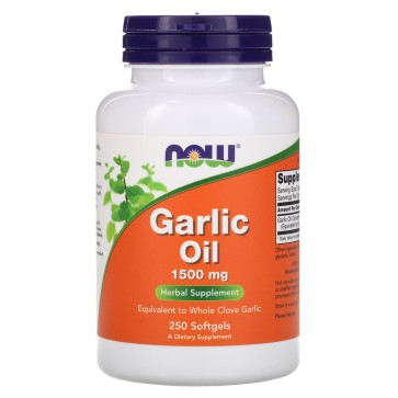 Garlic Oil, 1,500 mg, 250 Softgels Now foods Now