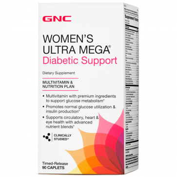 Women's Ultra Mega Diabetic Support (90 caps) - GNC GNC