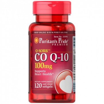 CoQ-10 100mg 120 Softgels Puritan Puritan