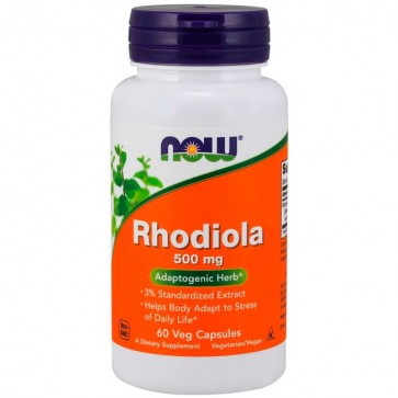 Rhodiola 500mg (60 cápsulas) - Now Foods