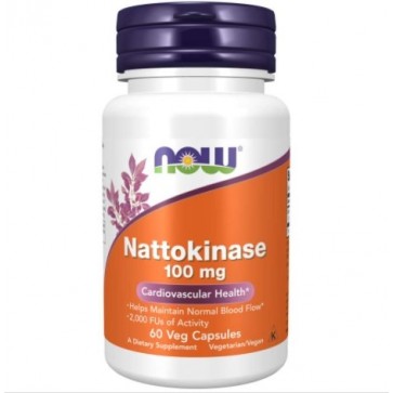 Nattokinase 100 mg 60Veg Capsules NOW Foods NOW