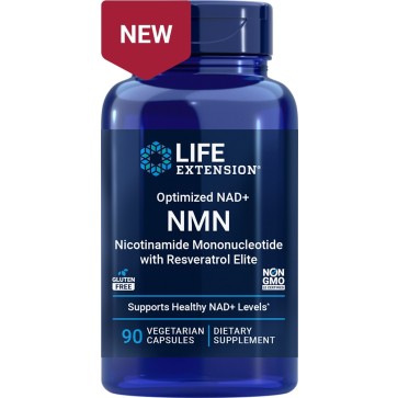 life Extension, NMN Nicotinamide Mononucleotide with Resveratrol Elite 90 vegetarian capsules Life Extension