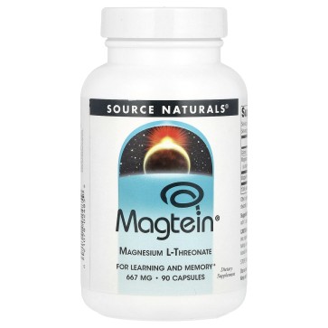 Source Naturals, Magtein, Magnesium L-Threonate, 90 Capsules Source Naturals