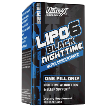 Lipo 6 Black Nighttime (30 cápsulas) - Nutrex Nutrex
