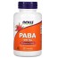 PABA, 500 mg, 100 Veg Capsules Now
