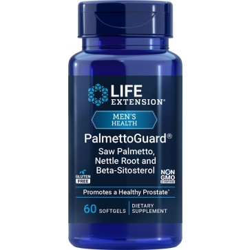 PalmettoGuard, Saw Palmetto, Nettle Root and Beta-Sitosterol, 60 Softgels LE Life Extension