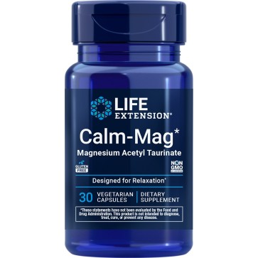 Calm-Mag, Magnesium Acetyl Taurinate, 30 Vegetarian Capsules Life Extension Life Extension
