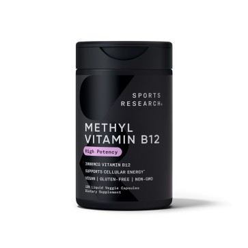 Methyl B12 5000mcg (120 liquid veggie capsules) SR Sports Research