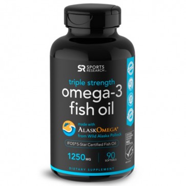Omega-3 Fish Oil Alaska (90 softgels) - Sports Research