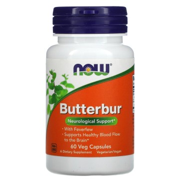 Butterbur With Feverfew, 60 Veg Capsules Now