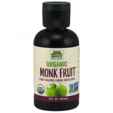 Organic Monk Fruit Zero Calorie Sweetener 59ml NOW Foods Now