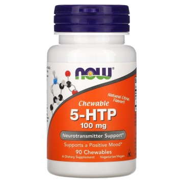 5-HTP, Natural Citrus, 100 mg, 90 Chewables Now