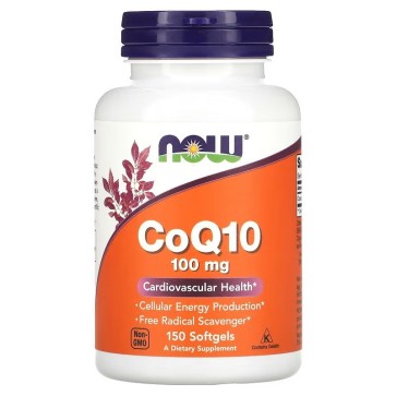 CoQ10 100mg 150 SGELS NOW Foods NOW