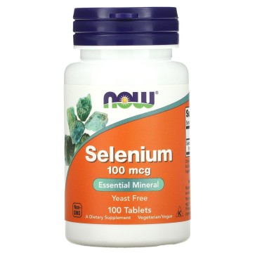 Selenium, 100 mcg, 100 Tablets Now foods Now