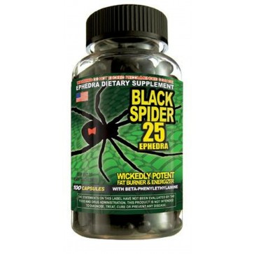 Black Spider 100ct Ephedra ClomaPharma Cloma Pharma