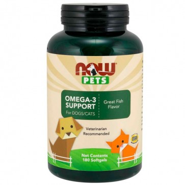 Omega-3 Support (180 softgels) - NOW Pets Now Foods