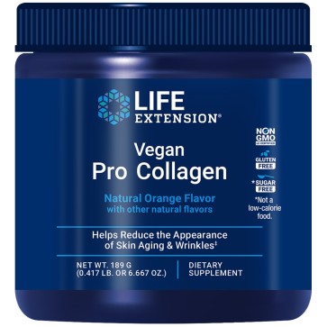 Life Extension, Vegan Pro Collagen, Natural Orange, 6.667 oz (189 g) Life Extension