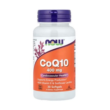 CoQ10 , 400 mg , 30 Softgels Now foods