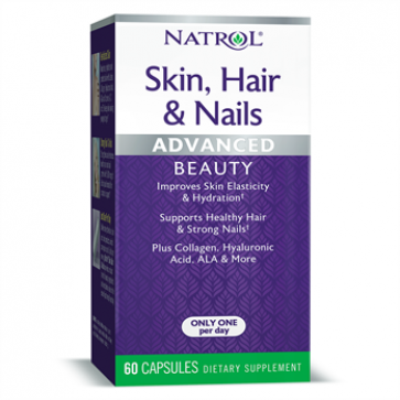 Skin Hair Nails Advanced  Beauty, Capsules, 60ct Natrol Natrol