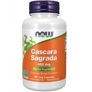 Cascara Sagrada 450 mg 100 Veg Caps NOW Foods NOW
