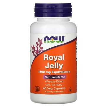 Royal Jelly, 1,500 mg, 60 Capsules Now foods Now