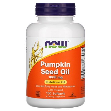 Pumpkin Seed Oil, 100 Softgels (1,000 mg per Softgel) Now Now