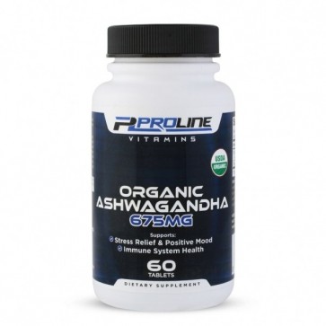 ASHWAGANDHA 675mg Organic 60 tabs PLV Não