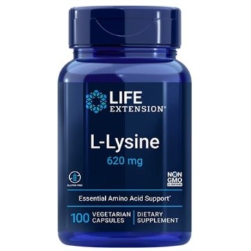 L-Lysine 620 mg, 100 vegetarian capsules  Life Extension Life Extension