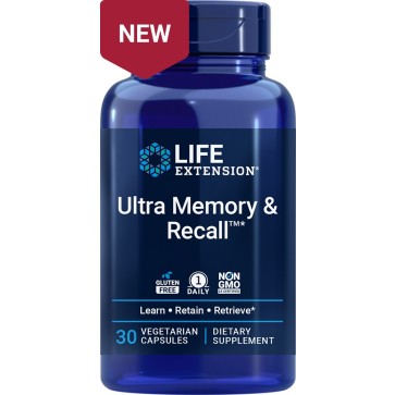 Life Extension Ultra Memory & Recall, 30 Vegetarian Capsules Life Extension