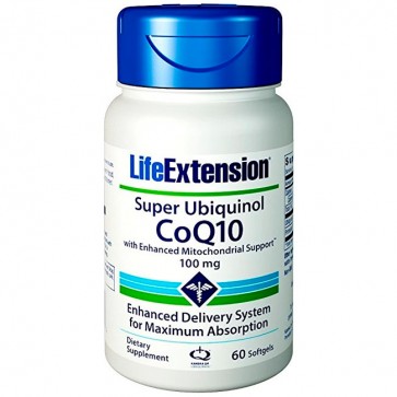 Super Ubiquinol CoQ10 100mg - 60Caps - Life Extension Life Extension