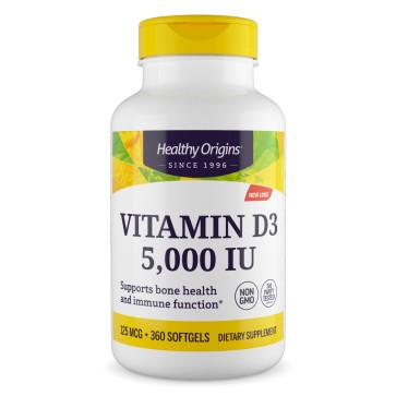 Vitamina D3 5.000 360s Healthy Origins c/ Mct Oil Healthy Origins