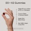 Vegan Vitamin D3 125mcg (5000iu) + K2 100mcg (60 sugar-free gummies) SR Sports Research