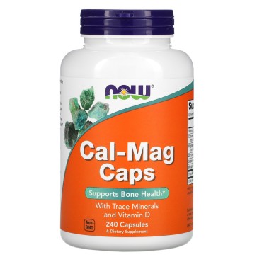 Cal-Mag Caps with Vitamins D and K, 240 Capsules Now
