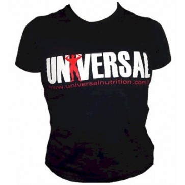 Camiseta Baby Look Feminina (Preta) - Universal