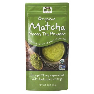 Matcha Green Tea Powder, Organic 3oz Now foods NOW