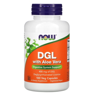 Now Foods, Dgl With Aloe Vera  100 Vcaps Now