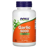 Garlic 5000, 500 mg, 90 Tablets Now foods