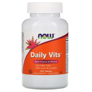 Daily Vits, Multi Vitamin & Mineral, 250 Tablets Now Now
