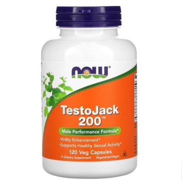 TestoJack 200, 120 Veg Capsules Now Now