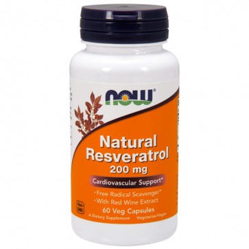 Natural Resveratrol 200mg (60 caps) - Now Foods Now Foods