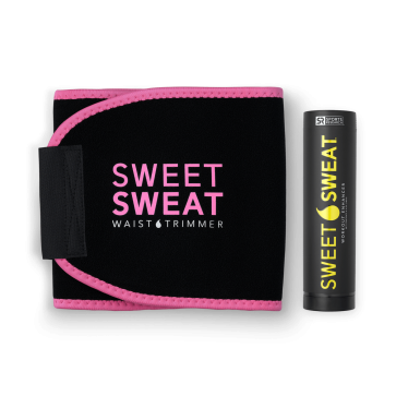 Sweet Sweat Bastão 182g + Cinta Neoprene Rosa Combo