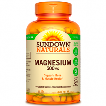 Magnesium 500mg (180 tabs) - Sundown Naturals