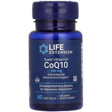 Super Ubiquinol CoQ10 with Enhanced Mitochondrial Support 100mg 60s Life Extension Life Extension