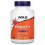 Vitamin K-2, 100 mcg, 250 Veg Capsules Now foods Now